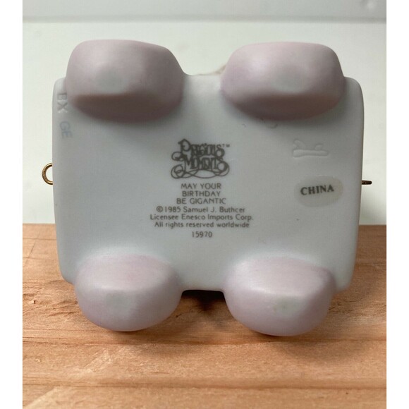 PRECIOUS MOMENTS BIRTHDAY TRAIN AGE 4 #15970 "May Your Birthday Be Gigantic" - Picture 3 of 3